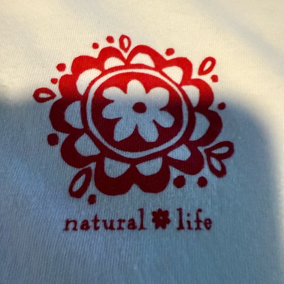 NATURAL LIFE White Tee with Red Graphic - Picture 3 of 6